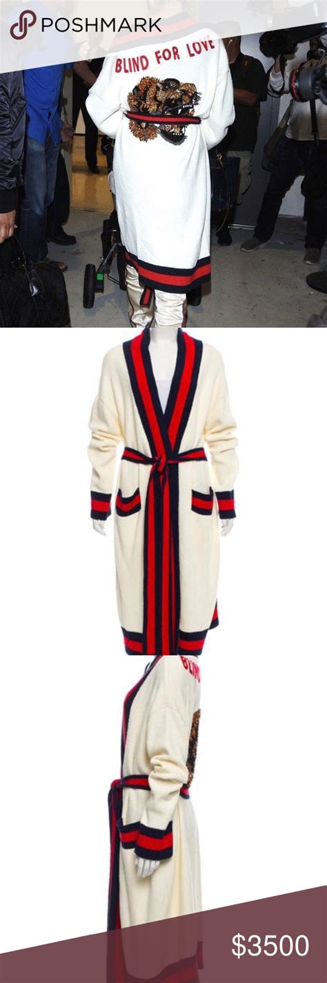 gucci robe blind for love|Gucci Blind for Love Embellished Terry Robe .